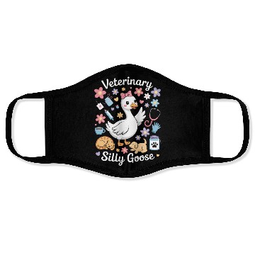 Discover Veterinarian Silly Goose Veterinary Medicine Face Masks