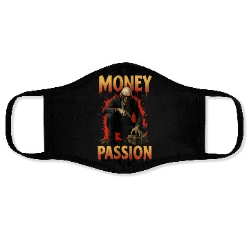 Discover Money Passion - Greed To Cash Face Masks