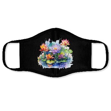 Discover Retro Zen Lotus Buddha Meditate Face Masks