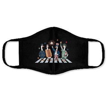 Discover Patriotic Goose 4th of July Silly Goose Face Masks