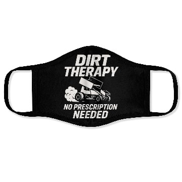 Discover Sprint Car Racing Dirt Track Speed Oval Race Face Masks
