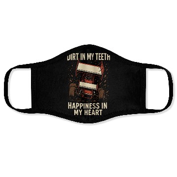 Discover Sprint Car Racing Dirt Track Speed Oval Race Face Masks