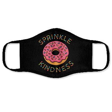 Discover Donut Sprinkle Kindness Funny Doughnut Lover Face Masks
