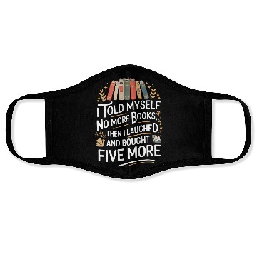 Discover Book Lover For Bookworms And Librarian Face Masks