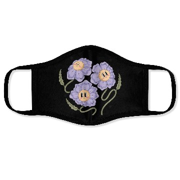 Discover Positive Vibes – 90s Flower Power Design Face Masks