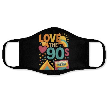 Discover Retro 90s Love – V Face Masks