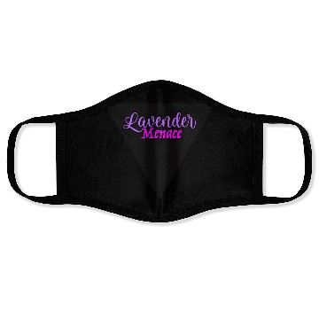 Discover Lavender Menace Black Triangle Face Masks