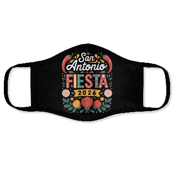 Discover San Antonio 2026 Fiesta Cinco De Mayo Texas Face Masks