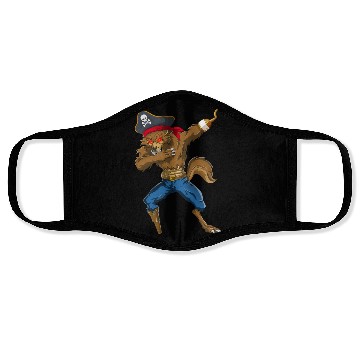 Discover Dabbing Werewolf Pirate Halloween Pirate Face Masks