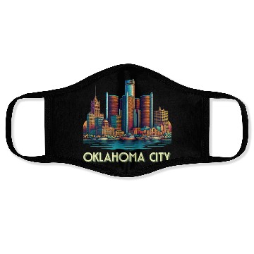 Discover Oklahoma City Oklahoma USA Face Masks