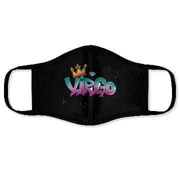 Discover Virgo Graffiti Zodiac Art Face Masks