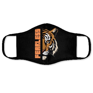 Discover Fearless Tiger Graphic Face Masks