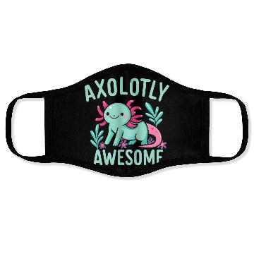 Discover Funny Cute Axolotl Pun Face Masks for Animal Lovers