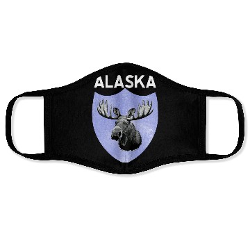 Discover moose alaska nature lover Face Masks