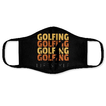Discover Golfing Lifestyle Golf Enthusiast Face Masks