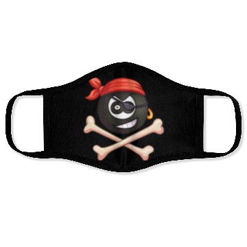Discover 8-Ball Pirate (Pocket) (Jolly Roger style) Face Masks