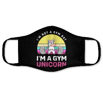Discover Bodybuilding Gym Unicorn Face Masks