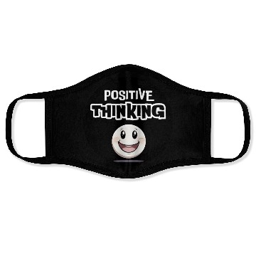Discover Smiling Character Positive Thinking Design Face Masks