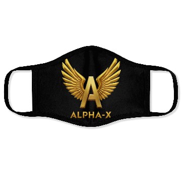 Discover ALPHA-X OFFICAL 2025 LOGO Face Masks