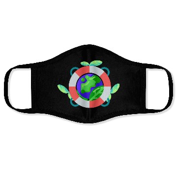 Discover love the green earth Face Masks