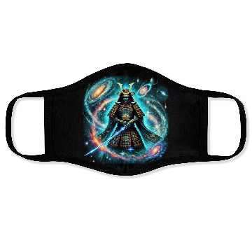 Discover Celestial Samurai Warrior Galaxy Sword Art Face Masks