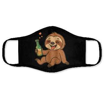 Discover Drunk Party Sloth Face Masks