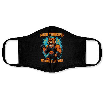 Discover Fierce Tiger Workout Mode Face Masks
