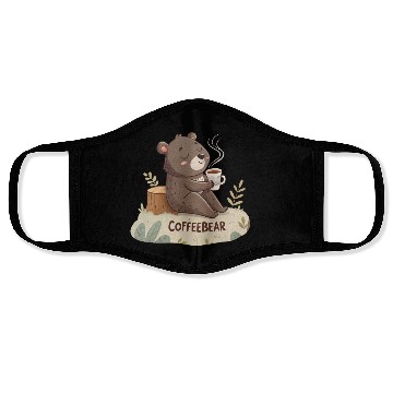 Discover Brewster the Coffee Cub Face Masks