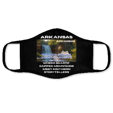 Discover Arkansas Natural Art Face Masks