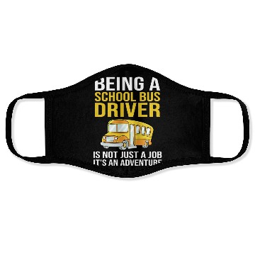Discover Bus Drivers Funny School Bus Driver Face Masks