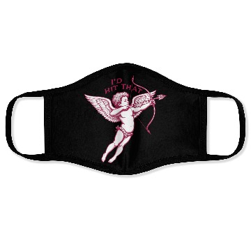 Discover Pink Cupid Valentine's Day Design Face Masks