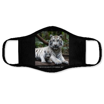 Discover White tigress and cub - Pride & Joy Face Masks