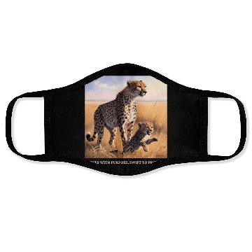 Discover Mama Cheetah and Cub Face Masks