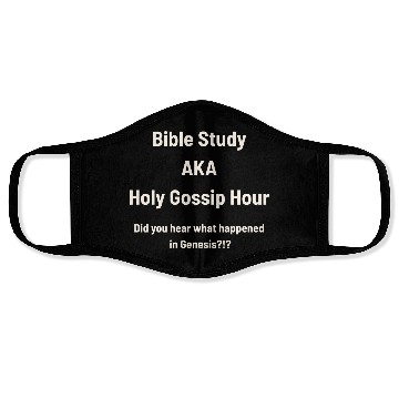 Discover Bible Study AKA Gossip Hour Design Face Masks