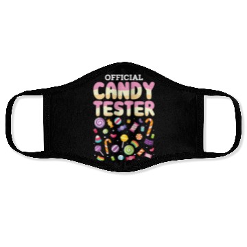 Discover Official Candy Tester Lollipop Sweets Halloween Face Masks