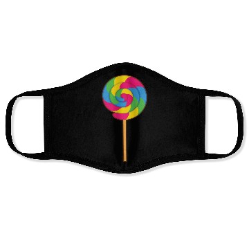 Discover Lollipop Rainbow Sucker Candy Halloween Costume Face Masks