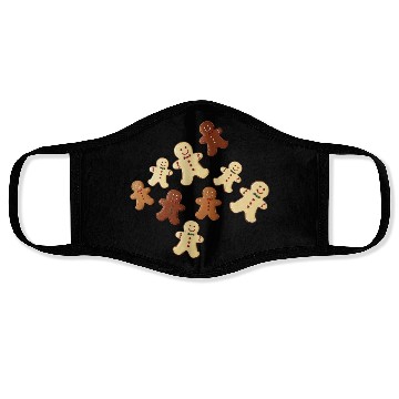 Discover Gingerbread Man Cookie Christmas Face Masks