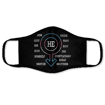 Discover Gender Neutral Pride Month Gender Pronouns Face Masks