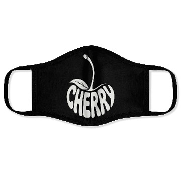Discover Sweet Cherry Word Art Face Masks