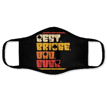 Discover Bridge Player Best bridge Dad Ever Face Masks
