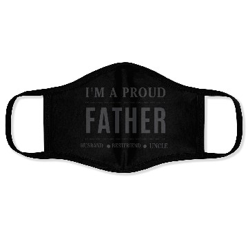Discover "I'm a Proud Father" – Bold Statement Design Face Masks