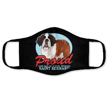 Discover Saint Bernard Dog Dad St. Bernhard Face Masks