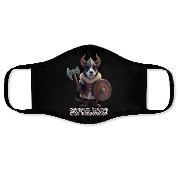 Discover Great Dane the Berserker Face Masks