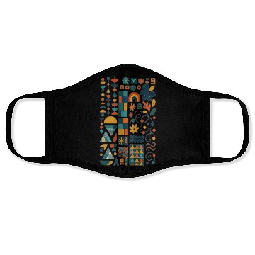 Discover Colorful Geometric Harmony Face Masks