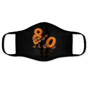 Discover Rest in peace 80s Face Masks