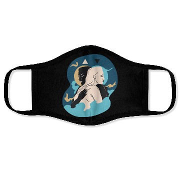 Discover Embrace – Abstract Connection Face Masks