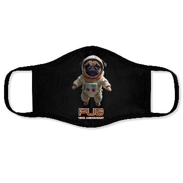 Discover Pug the Astronaut Face Masks