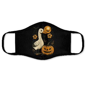 Discover Goose Halloween Fall Silly Goose Boho Flower Face Masks