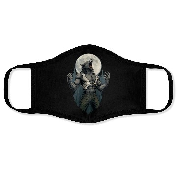 Discover Howl of the Alpha – Werewolf Under the Moon Face Masks