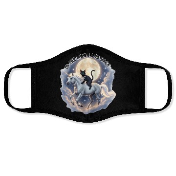 Discover To the Moon and Back Cat Unicorn Fantasy Magic Cat Face Masks